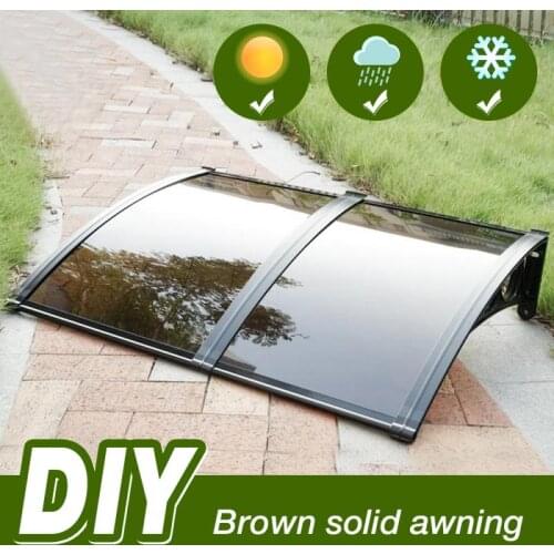 Door Window Awning PC Solid Sheet Sun Shade Cover Outdoor Shade Gazebos Durable Door Window Canopy Awning For Home And Garden