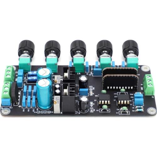 Low Noise 2604 AD827 Updated Volume Control Module Volume Bass Treble Control Board Stereo Preamp Board for Amplifier Component