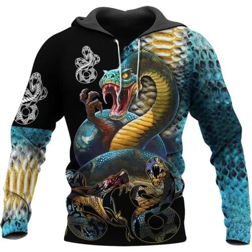 New hip hop print mens 3D hoodie with horror jacket