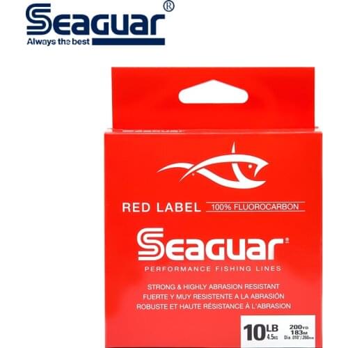 Seaguar Red Label Fluorocarbon Fishing Line 6LB 8LB 10LB 12LB Fluorocarbon Test Carbon Fiber Monofilament Carp Wire Leader Line