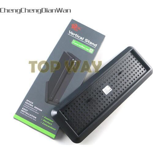 ChengChengDianWan 12pcs/lot Non-slip Vertical Stand Holder Dock for XBOX One X Console Support Mount Base Holder Host
