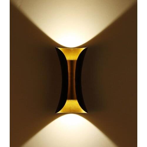 Simple Style Adjustable Golden Warm Nature White Customize Aluminum Outdoor Led Wall Lamp Corridor stairs lights Wall decoration