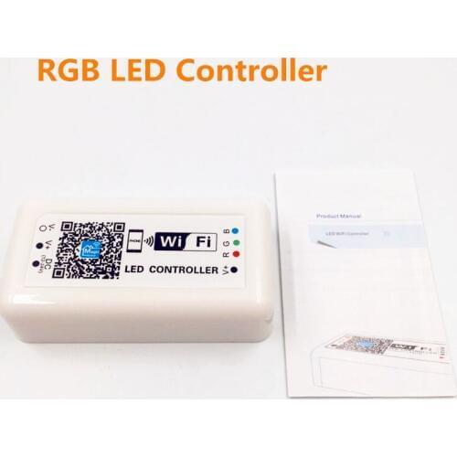 1PCSMini LED Wifi Controller RGB DC12-24V 12A for RGB LED Strip panel Ceiling Light Music controle Remote Control by smart phone