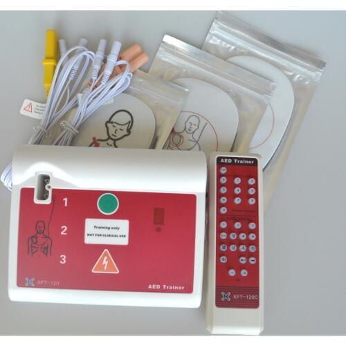 XFT-120C AED Trainer For First Aid CPR Training Cpr School Teaching Device In English And German Voice With Electrode Pads