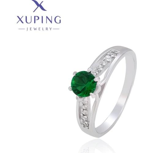 Xuping Jewelry Summer Sale Fashion Women Engagement Ring with Rhodium Plated ZBR196