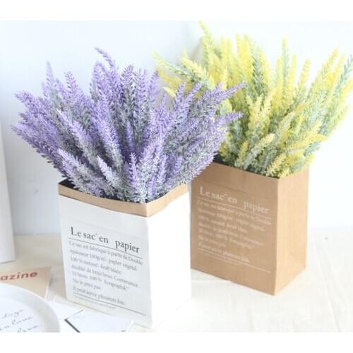 1PCS/Romantic Provence decoration lavender flower silk artificial flowers grain decorative Simulation of aquatic plants