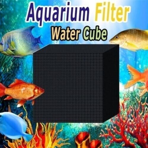 Aquarium Water Purifying Cube Activated Carbon Charcoal Filter Fish Tank Accessories