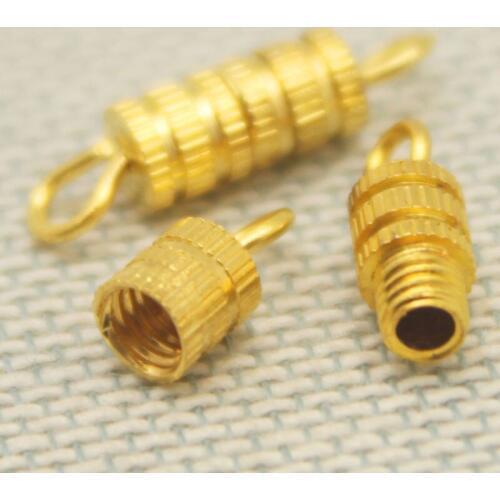 FREE SHIPPING 100pcs Silver Screw Clasp Bracelet Necklace Clasps DIY Jewelry Findings Accessories PJ-21