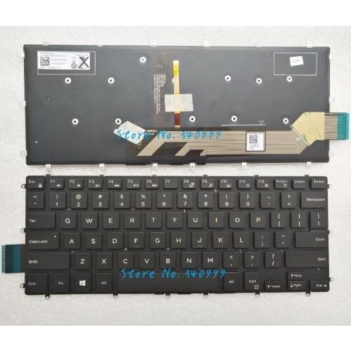 Free shipping for DELL Inspiron 5568 5578 5368 5378 7569 7579 2-in-1 us no frame with backlit keyboard
