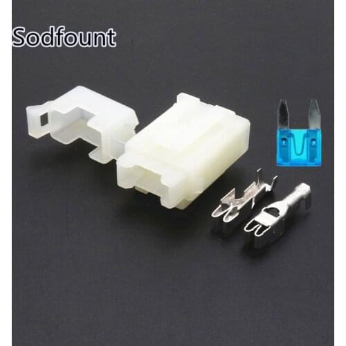 BX2017C Car Fuse Box with Terminal for small fuse, White Plastic Molded Case Hernia Light Accessories