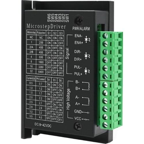 Stepper Motor Driver TB6600 4A 9-42V Nema 17 Stepper Motor Driver Controller Single Axes Hybrid Stepper Motor