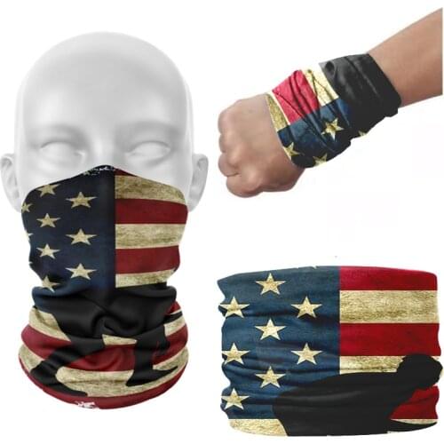 Flags Printed Headscarf For Unisex Outdoor Climbing Fishing WindProof Face Bandana Multifunctional Seamless Magic Women Bandana