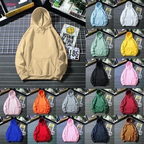 XUANCOOL Spring Autumn 20 Colors Hoodies Hip Hop Streetwear Hooded Sweatshirts Skateboard Men/Woman Pullover Hoodie Plus Size