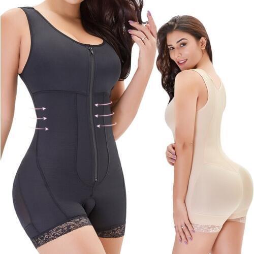 S-6XL Plus Size Full Body Shaper Women Butt Lifter with Tummy Control Shapewear Waist Trainer Slim Bodysuit Pulling Underwear