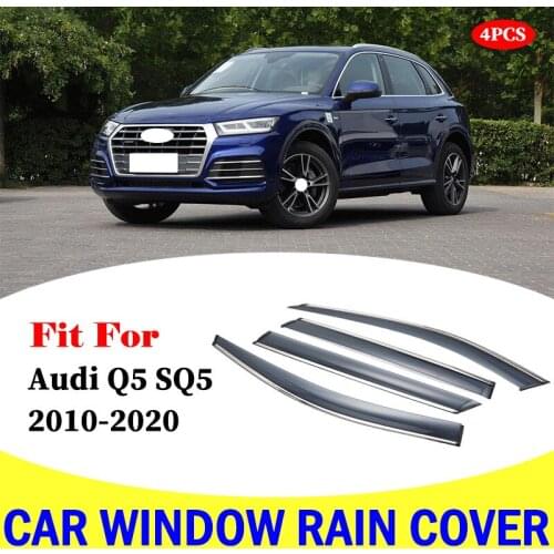 FOR Audi Q5 SQ5 window visor car rain shield deflectors awning trim cover exterior car-styling accessories parts 2010-2020