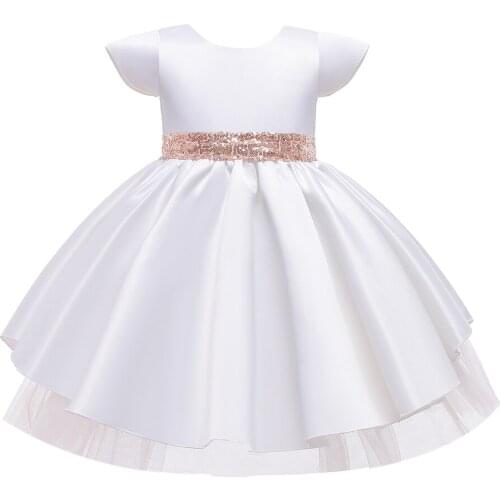 Summer Dress Baby Girls Clothes Children Tutu Princess Birthday Party Prom Wedding Bridesmaid Evening Infant Gown White Vestidos