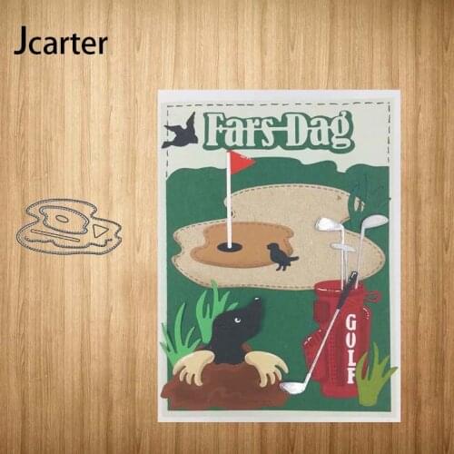 Metal Cutting Dies Golf Course Craft Stencil Scrapbooking Handmade Tools Make Album Paper Model Punch Blade Template New Design