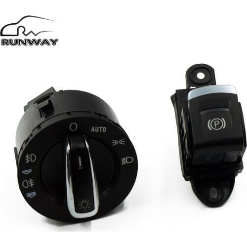 100% New Fog Lamp Headlight Parking Brake Button Switch Button For AUDI A6 S6 C6 RS6 A6 Allroad Quattro 4F1941531E 4F1 927 225C