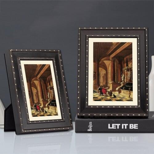 6/7/10 Inch European Style Modern Wood Photo Frame Living Room Ornaments