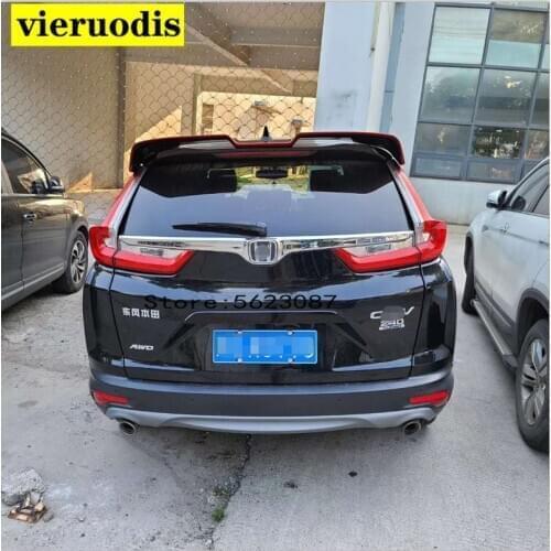 Car Styling ABS Plastic Unpainted Color Exterior Rear Trunk Wing Boot Lip Roof Spoiler Decoration For Honda CRV CR-V 2017 2018