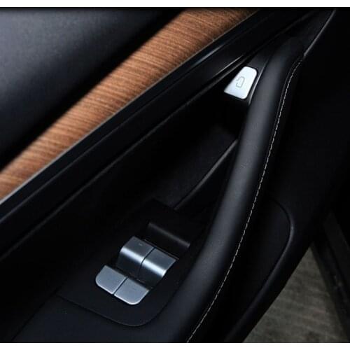 T3ED Car Interior Door Handle Reminder Sticker Decorations with Double-sided Tape Compatible with Model 3 Y 2021