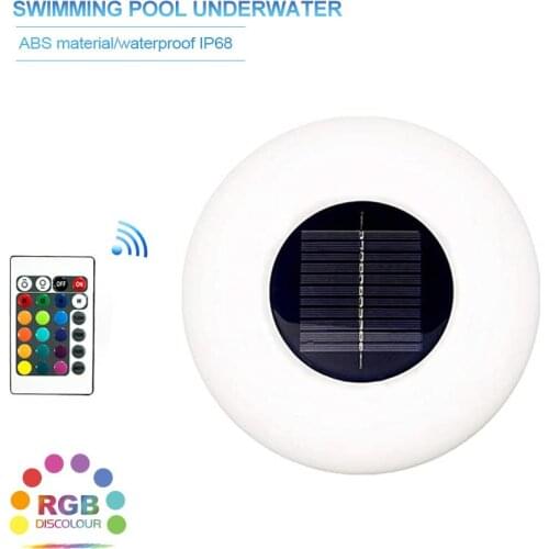 Swimming Pool Lights Outdoor Garden Plate Light Waterproof Pond Lamp Wedding Party Night Light Decorative Lighting