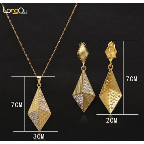 Jewelry Sets earrings Vintage African Beads Jewelry Set Round Turkish Bridal Costume Long Earrings For Women Wedding Jewelry Set