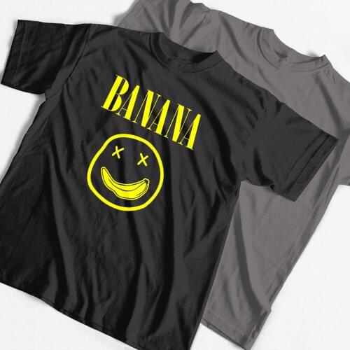 COOLMIND 100% cotton short sleeve banana funny men T shirt casual loose o-neck smile men t-shirt o-neck tshirt men tee shirts