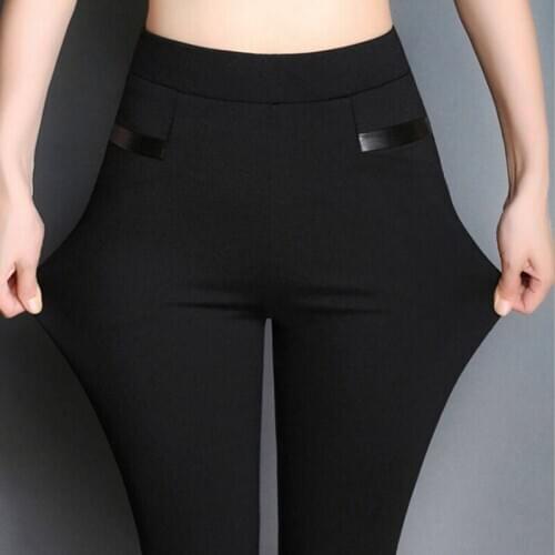 Womens Casual Pants Plus Size Pencil Pants Long Pants Fashion Elastic Trousers