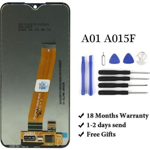 Grade AMOLED Screen For Samsung A01 A015M LCD Display No Dead Pixel With Touch Screen Assembly For Samsung A01 LCD