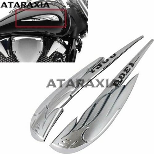 1 Pair VTX 1300 Motorcycle bike Fuel Gas Tank Emblem Badge Sticker Decals For Honda VTX1300 1300T 1300S 1300C 1300Retro Stickers