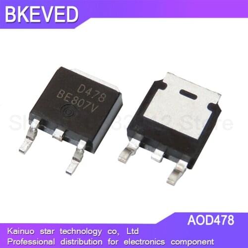 10PCS AOD478 SOT252 D478 TO-252 SMD new MOS FET transistor