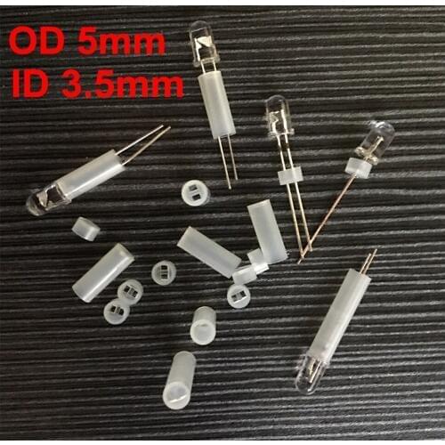 1000pcs 5*14 5x14 5*15 5x15 5x16 5*16 OD*L White Cylinder Round LED PCB Board Mount Support Pillar Isolation Column Hood Spacer