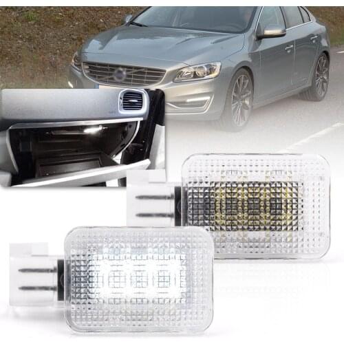 2X Led Glove Box Lights Courtesy Interior Storage Compartment Lamp For Volvo C30 C70 V50 S40 S60 V60 XC60