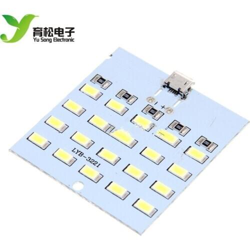 20 lamp beads LED lighting board USB mobile light stand light emergency light night light