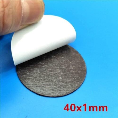 40x1 Round Magnetic Refrigerator Sticker Fit Glass Cabochon Fridge Magnet DIY Refrigerator Magnet Blackboard Sticker 40mm x 1mm