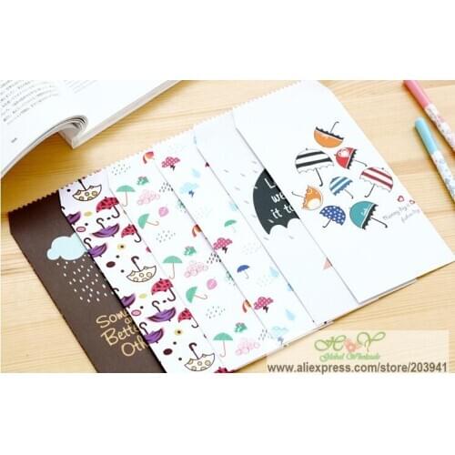 10pcs/pack Romatic Raining Day Envelope Greeting Gift envelope school office supplies