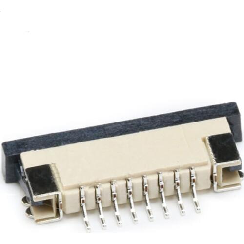 Free shipping 20pc FFC/FPC 8P 1mm Pitch Cable socke Flat Connector bottom Contact 8PIN