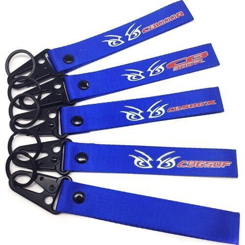 New Arrival Embroidery Key Holder Chain Collection Keychain for Honda CB650F CB500X CB1000R CB300R Motorcycle Badge Keyring