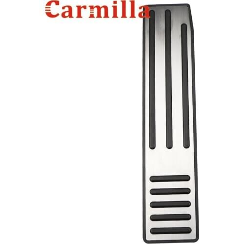 Carmilla Car Foot Rest Pedals for Tesla Model S X 5YJX 5YJS 2012 - 2021 Footrest Pedal Sticker Accessories Stainless Steel