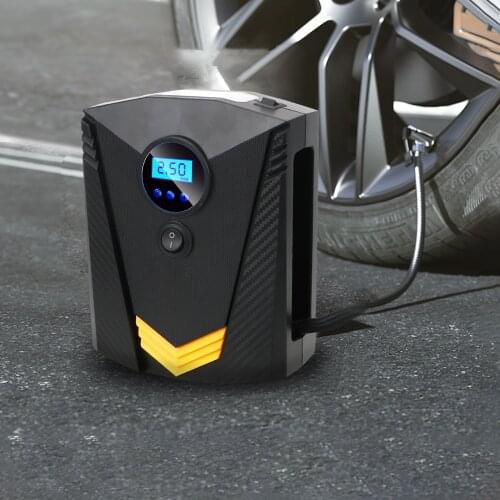 DC 12VCar for Car Motorcycle LED Light Tire Pump Portable Digital Tire Inflator 150 PSI Auto Air Pump Air Compressor Pump