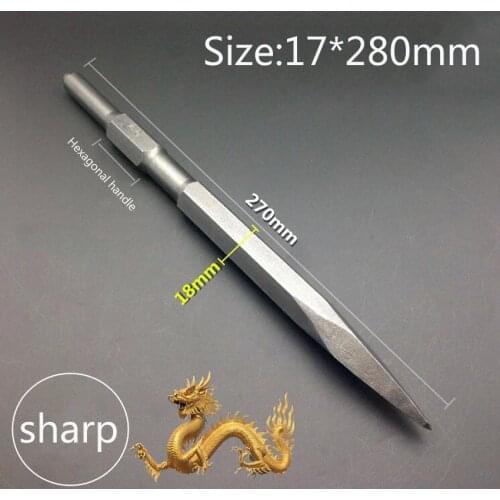 270MM length hexagonal handle electric Hammer chisel spade drill and sharp drill bit for brick/wall/tile slotting drilling