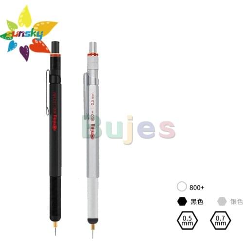 Germany Original Rotring 800+ Automatic pencil 0.5/0.7mm Student engineering drawing metal rod pencil capacitive pen Stylus