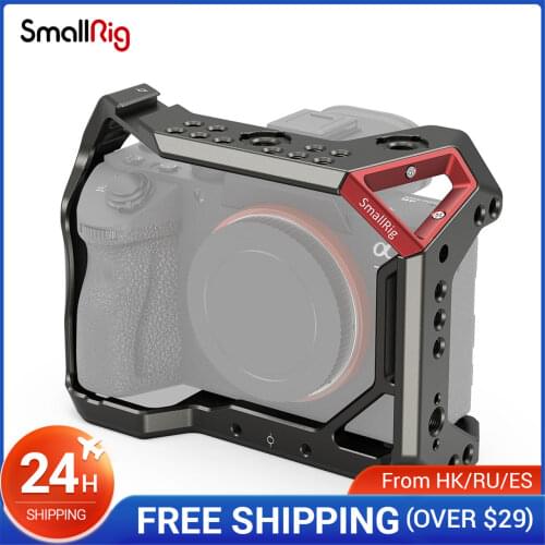SmallRig Form-fitting Camera Cage for Sony A7 III & A7R III With ARRI locating holes & cold shoe 1/4-20 & 3/8-16 threads - 2645