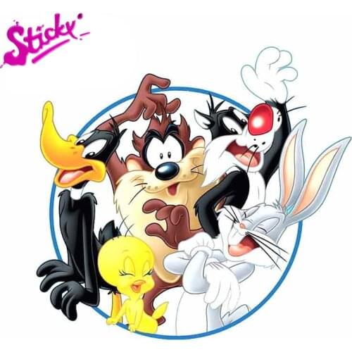STICKY Bunny And His Friends Vinyl Car Stickercar Custom Printing Car Decoration Windshield Decals