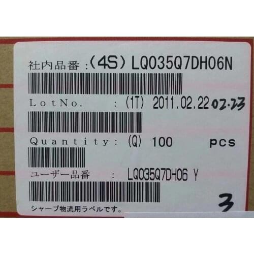 LQ035Q7DH06 New Original 3.5" inch Small Size PDA LCD Screen Panel & Touch Screen Digitizer