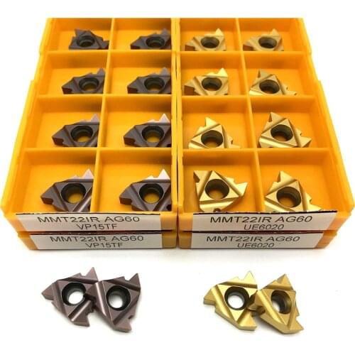 Thread insert MMT22IR AG60 VP15TF Thread Turning tool carbide inserts cutting tool External threading lathe tools CNC Hard Alloy