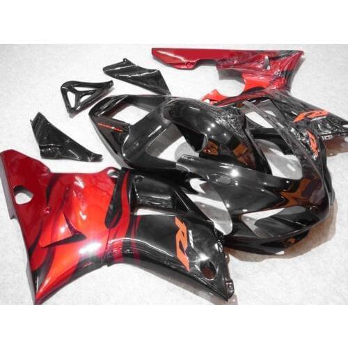 Motorcycle Fairing kit for YAMAHA YZFR1 98 99 YZF R1 1998 1999 YZF1000 yzfr1 98 99 ABS red gloss black Fairings set+gifts YK18
