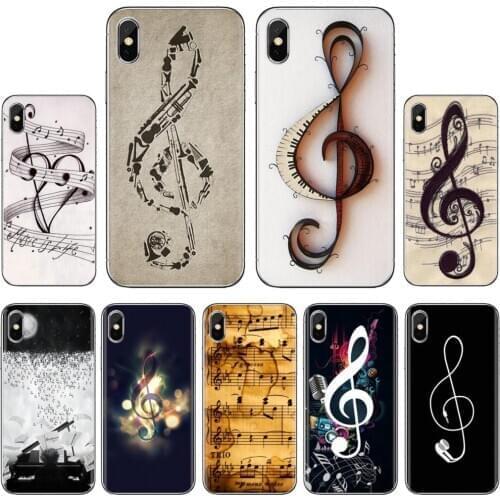 Musical Notes Violin Classical Music Soft Case For LG K10 K8 K7 K4 Nokia X6 2 3 5 6 8 9 230 3310 2.1 3.1 5.1 7 Plus 2017 2018