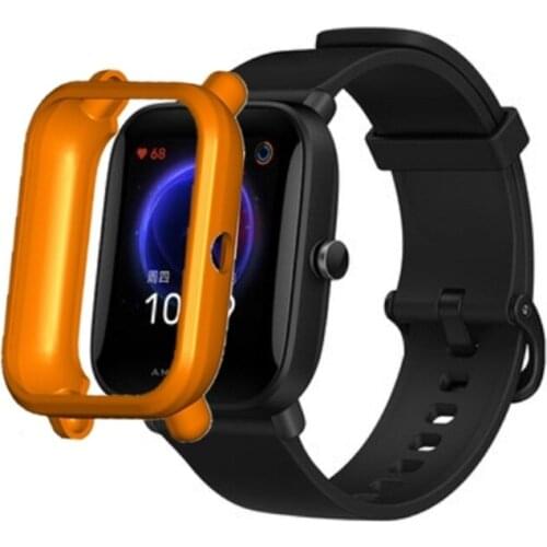 Soft TPU protective case protective frame for Amazfit Bip U for Huami Amazfit BipU Bip Pop smart watch protective case
